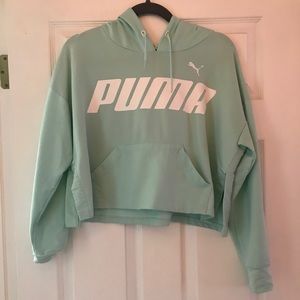 Puma cropped athletic hoodie